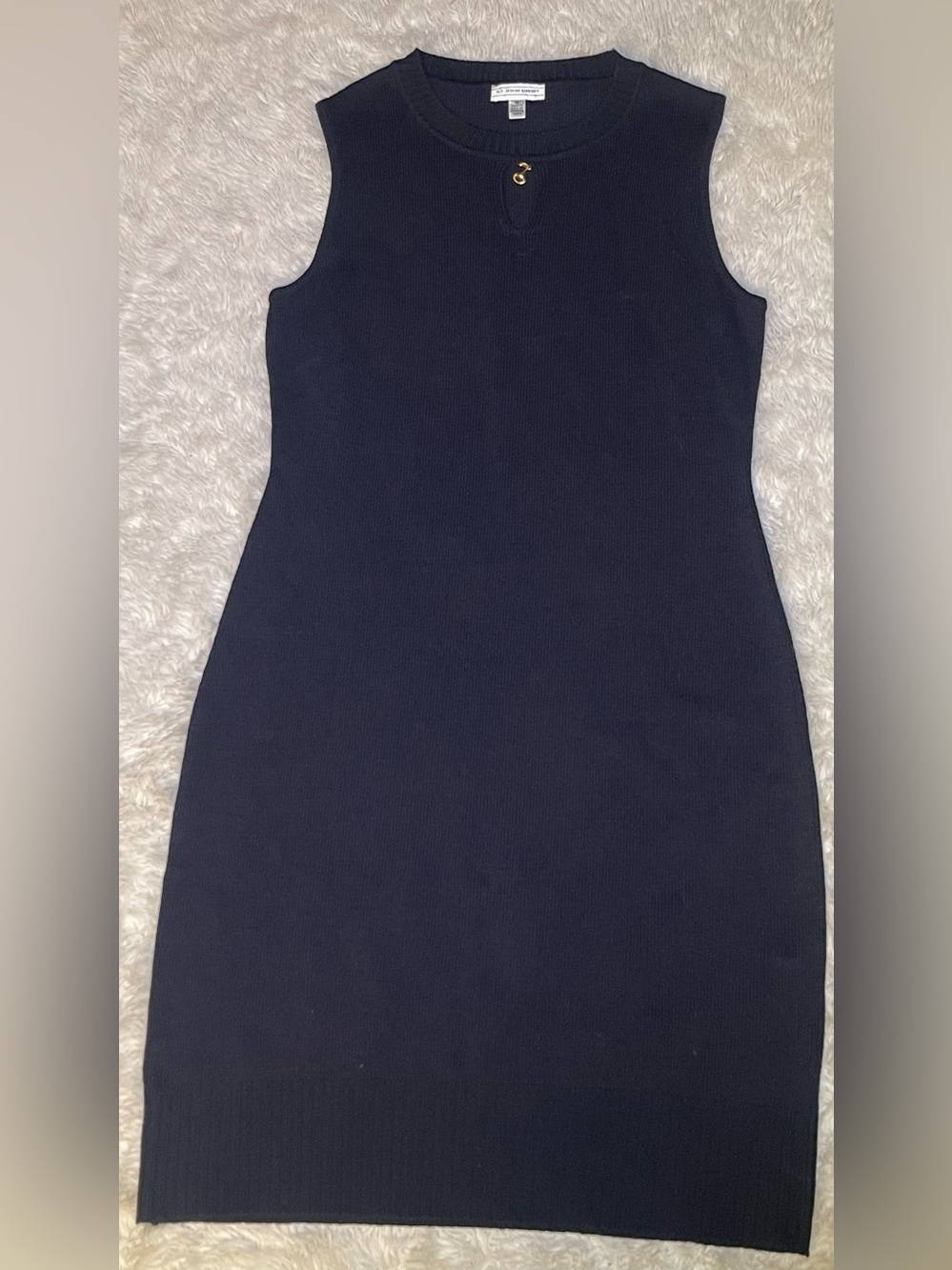 St. John sport black knitted Sleeveless Dress size medium - Picture 10 of 15